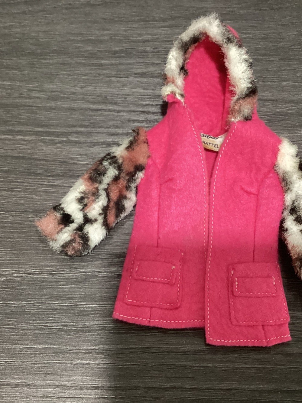 Vtg. Barbie”Wild N Wintery ensemble Coat.  # 3416  pre-owned. 1971